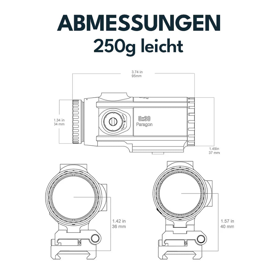 Vector Optics Paragon 5x30 povećalo Micro
