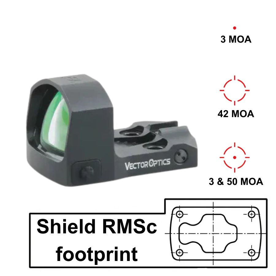 Vector Optics Frenzy-S 1x17x24 MOS Multi Reticle red dot ciljnik