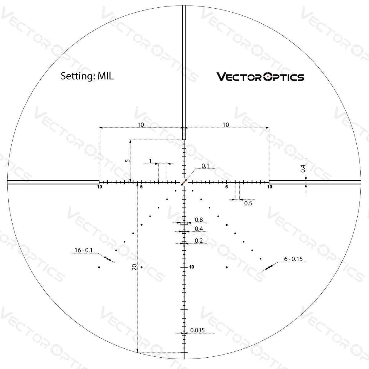Vector Optics Veyron 6-24x44 IR First Focal Plane Illuminated optički ciljnik Vector Optics