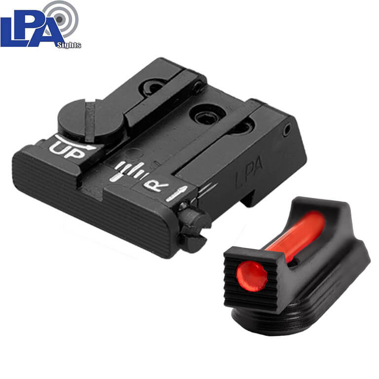 CZ P-10 adjustable sight set with fiber optics | LPA