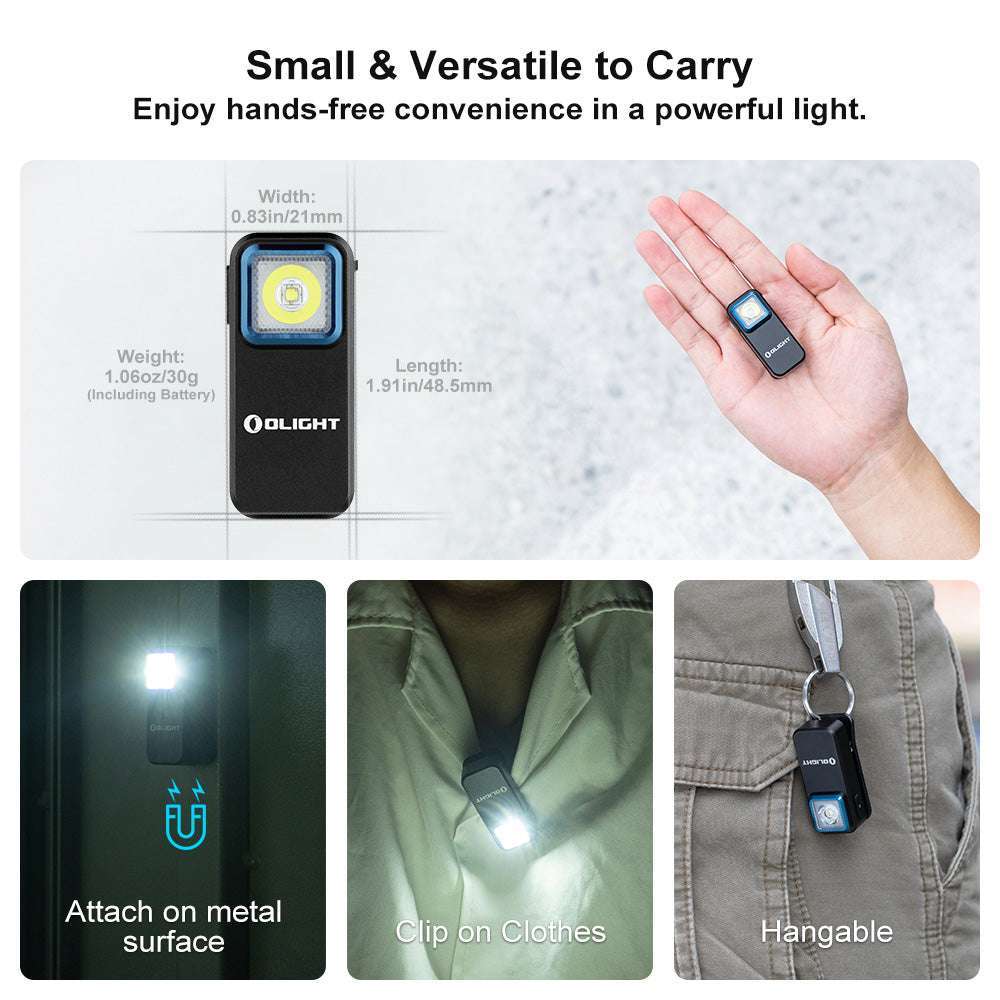 Olight Oclip | punjiva EDC svjetiljka s kopčom | 300 lm