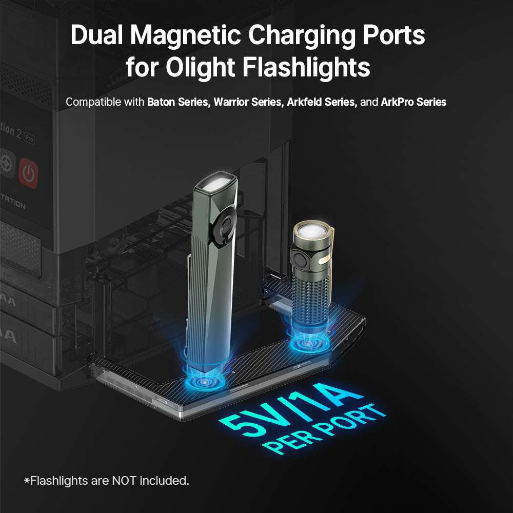 Olight Ostation 2 Pro | pametni punjač za AA/AAA baterije | 3-u-1