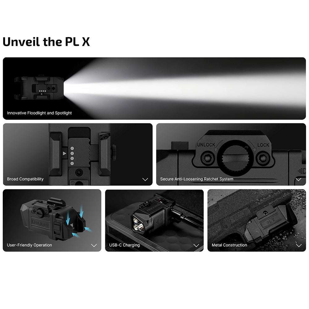Olight PL X | svjetlo za pištolj | 1.200 lm