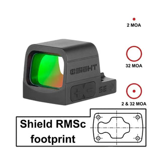 Red dot ciljnici s izravnim pristajanjem za CZ P-09C Nocturne
