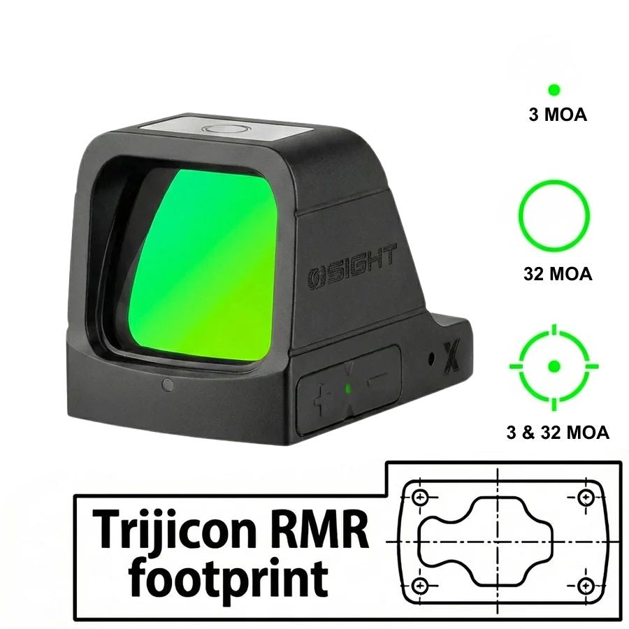 Osight X [zelena] red dot ciljnik