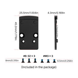 Footprint adapter | s Trijicon RMR na Shield RMSc & K-series footprint