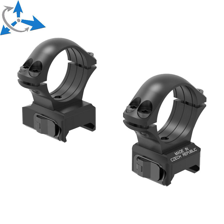30mm scope rings | two-piece Picatinny QD base JK-N