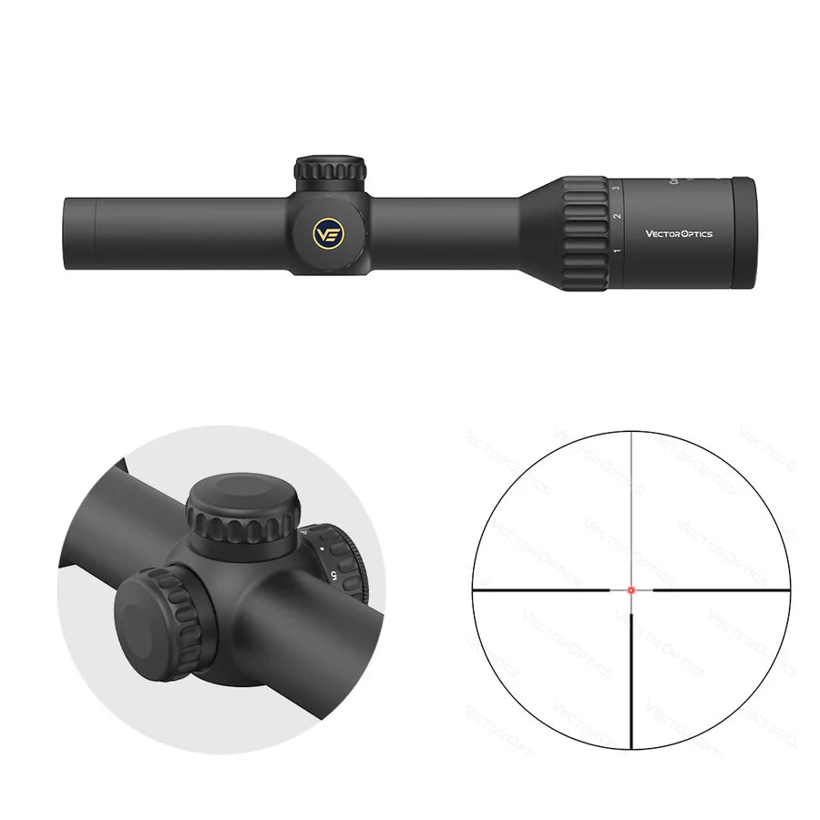 Vector Optics Continental x6 1-6x24 Fiber optički ciljnik