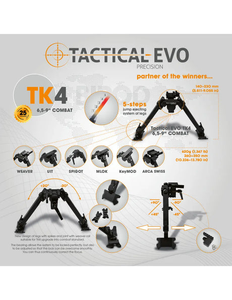 Taktički bipod Combat TK4 6,5-9"