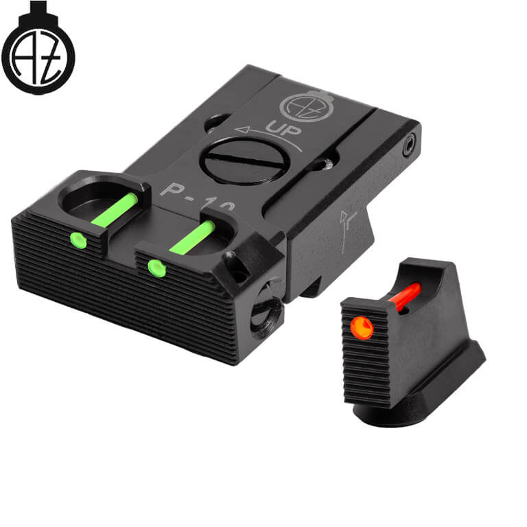 CZ P-10 adjustable sight set with fiber optics | type B