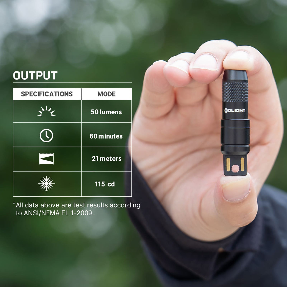 Olight imini 2 | mini punjiva privjesna svjetiljka | 50 lm