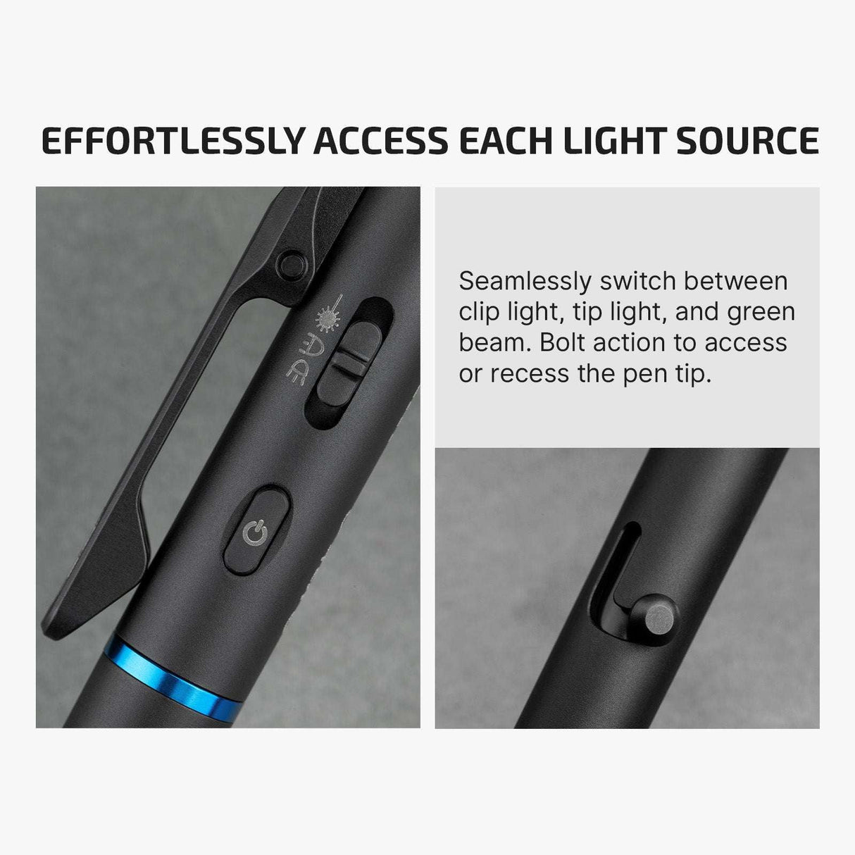 Olight O'Pen 3 | višenamjenska svjetiljka u obliku olovke | 120 lm + zeleni laser