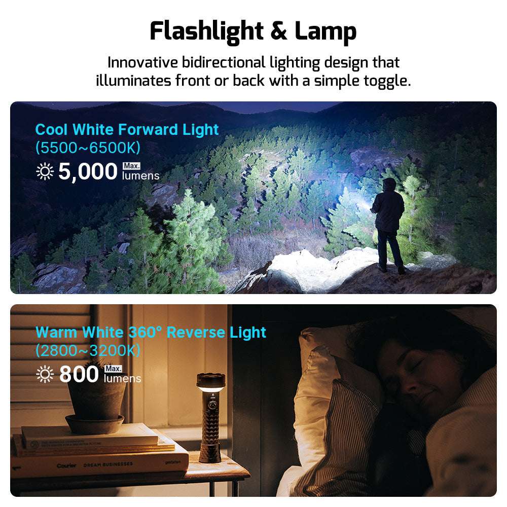Olight Prowess | svjetiljka s dvosmjernim osvjetljenjem | 5.000 lm