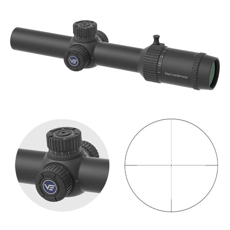 Vector Optics Forester 1-8x24 Fiber SFP puškarski ciljnik