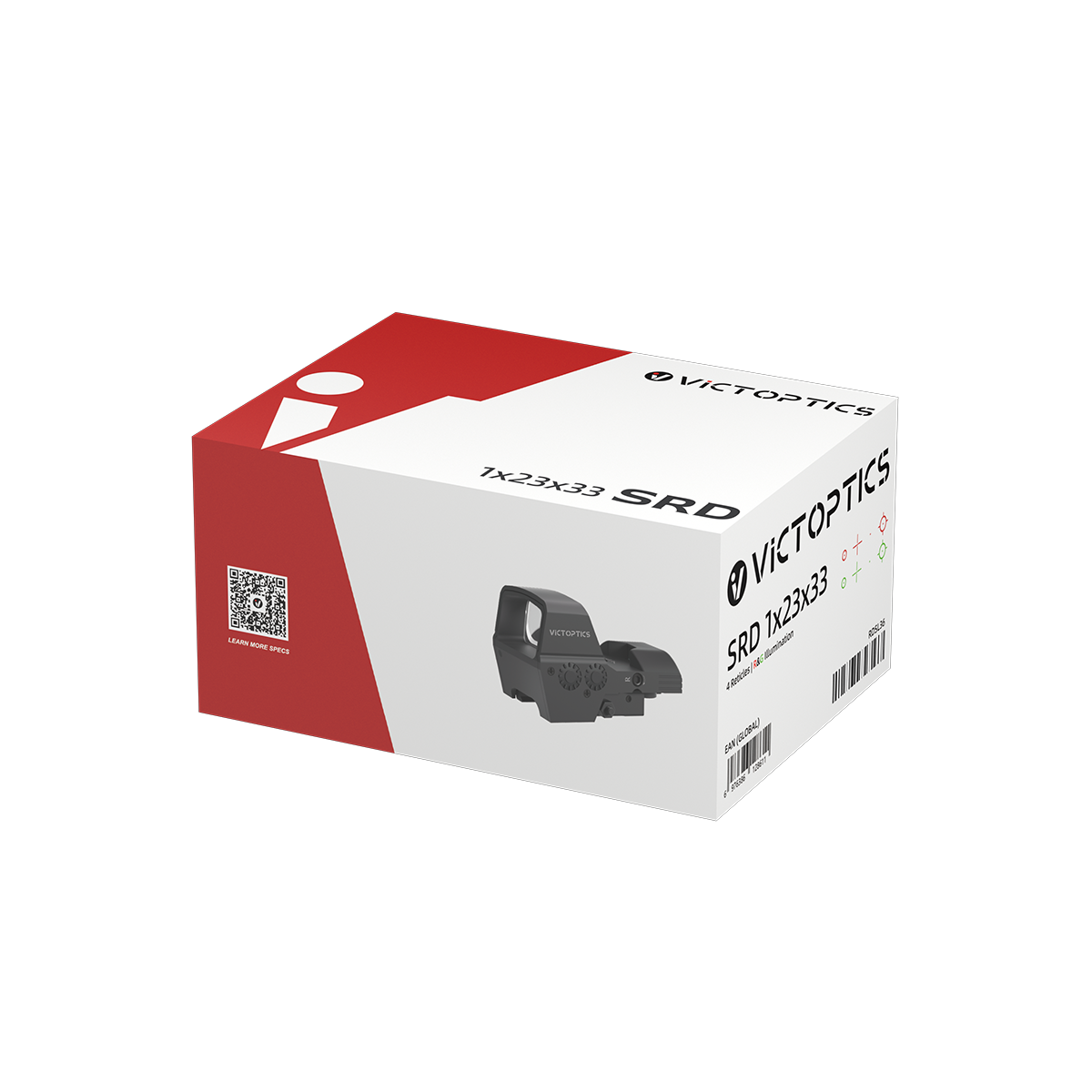 VictOptics SRD 1x23x33 Four-Reticle red dot ciljnik